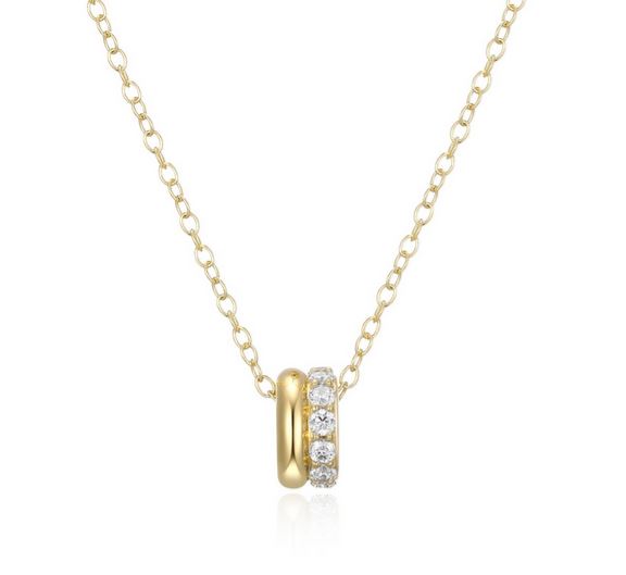 ELLE “AMOUR” HEART GOLD-PLATED NECKLACE