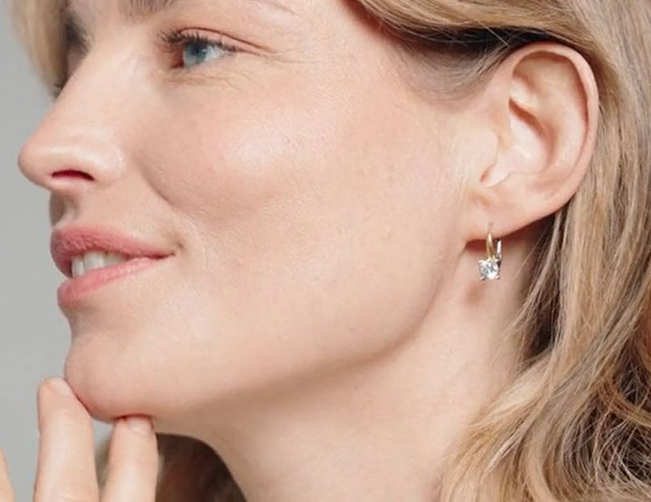 Ti Sento Milano Hoop Earrings Yellow Gold Detail