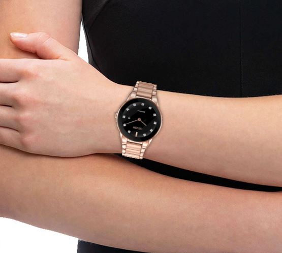 Citizen Eco Rose Gold Citizen Gold Watch With Black Dial Đồng Hồ