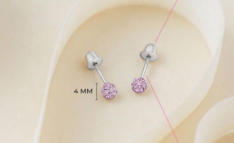 Boucles d'oreilles ARGENT .925 BOULE