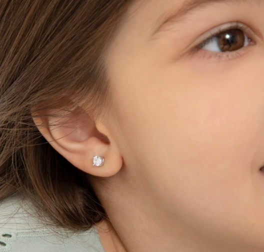 SILVER .925 LADYBUG earrings