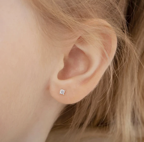 SILVER .925 LADYBUG earrings