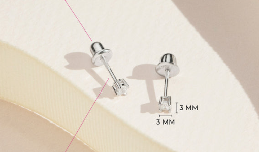 SILVER .925 LADYBUG earrings