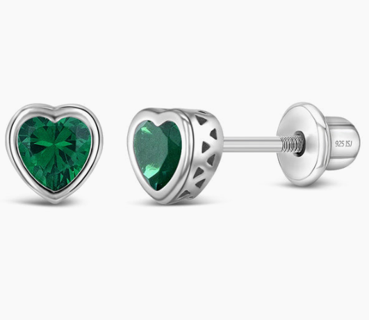 Boucles d'oreilles ARGENT .925 Coeur