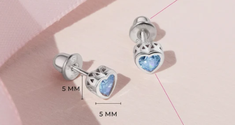 Boucles d'oreilles ARGENT .925 Coeur