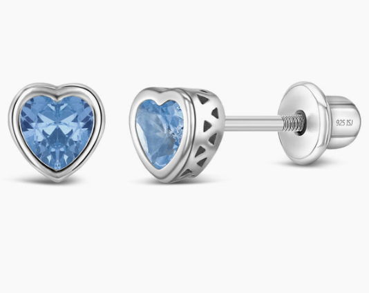 Boucles d'oreilles ARGENT .925 Coeur