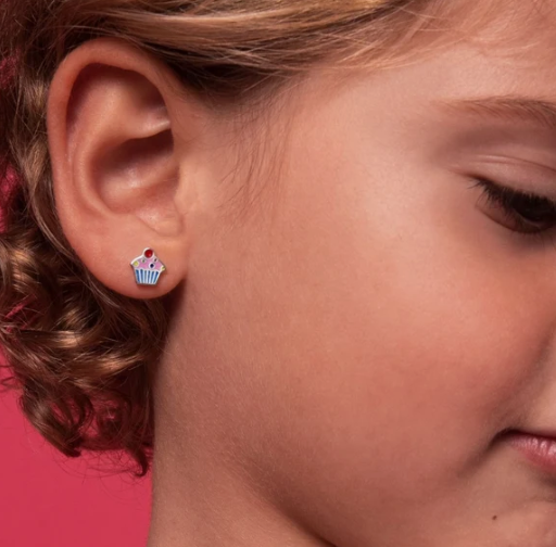 SILVER .925 LADYBUG earrings