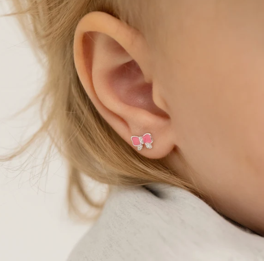 SILVER .925 LADYBUG earrings