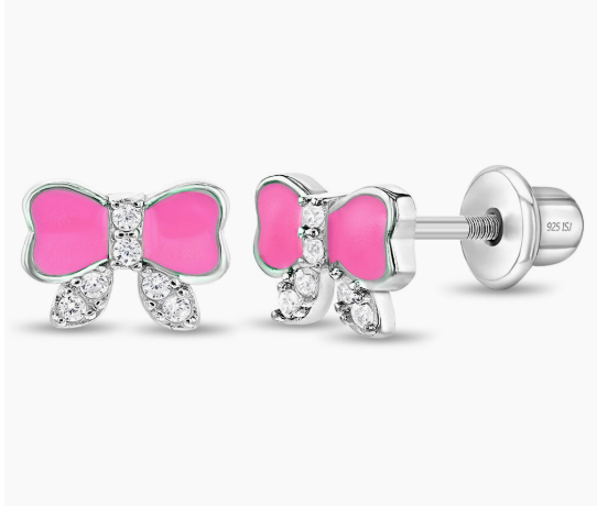 SILVER .925 LADYBUG earrings