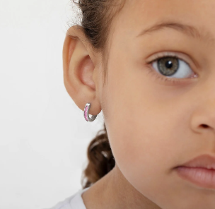 SILVER .925 LADYBUG earrings