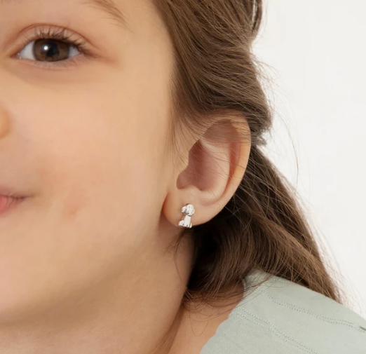 SILVER .925 LADYBUG earrings