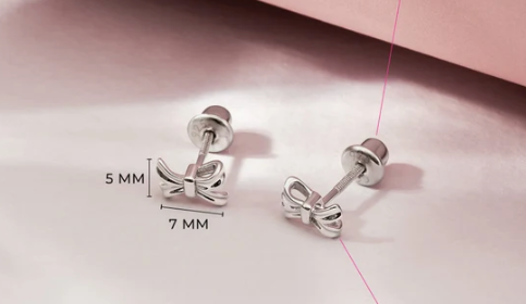 SILVER .925 LADYBUG earrings