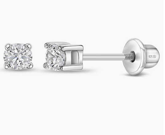SILVER .925 LADYBUG earrings