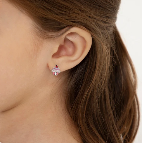 Boucles d'oreilles ARGENT .925 Cupcake