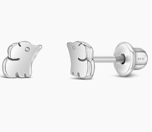 Boucles d'oreilles ARGENT .925 Éléphant