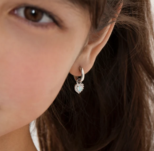 SILVER .925 Heart Earrings