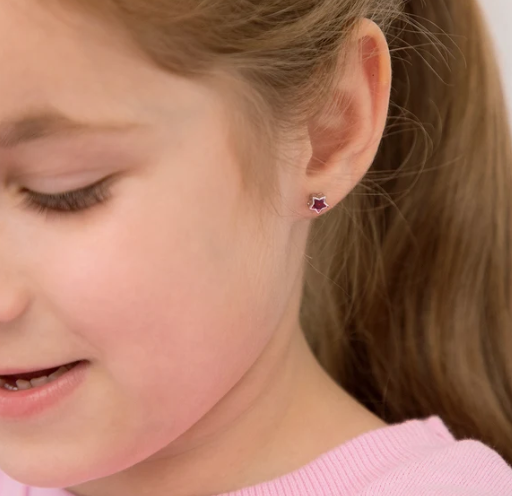 Boucles d'oreilles ARGENT .925 ÉTOILE CZ