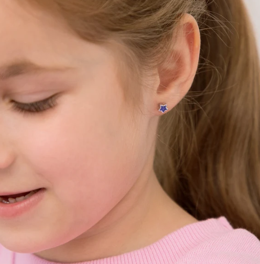 Boucles d'oreilles ARGENT .925 ÉTOILE CZ