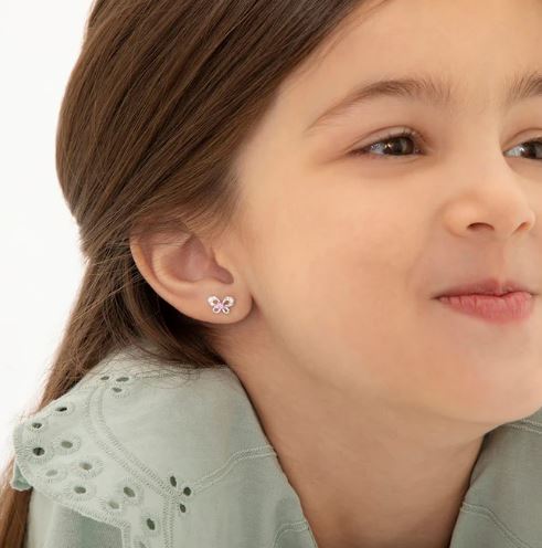Boucles d'oreilles ARGENT .925 PAPILLON