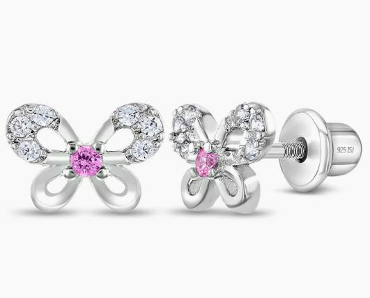 Boucles d'oreilles ARGENT .925 PAPILLON