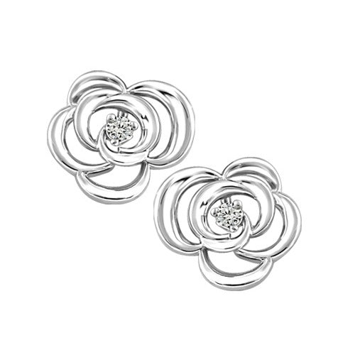 Boucles d'oreilles Diamant Or Blanc 12