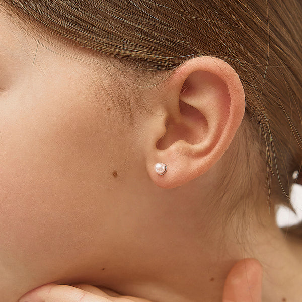 Boucles d'oreilles ARGENT .925 Perle