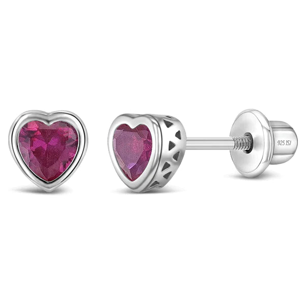 Boucles d'oreilles ARGENT .925 Coeur