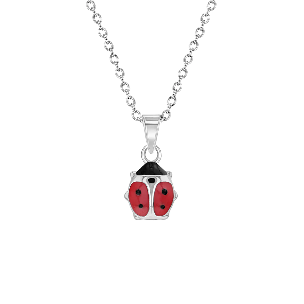 Chaine pendentif argent .925 COCCINELLE pour enfant