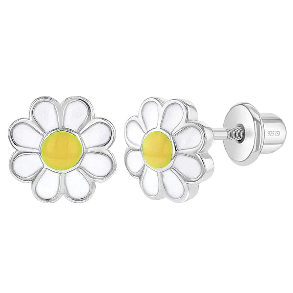 Boucles d'oreilles ARGENT .925 MARGUERITE