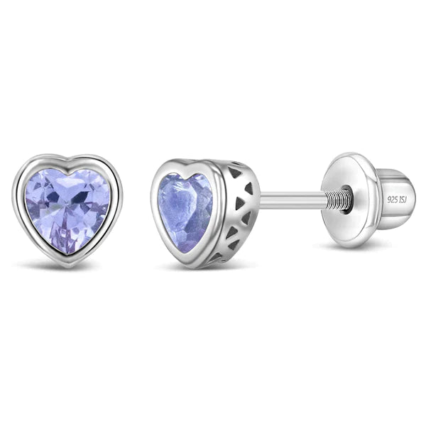 Boucles d'oreilles ARGENT .925 Coeur