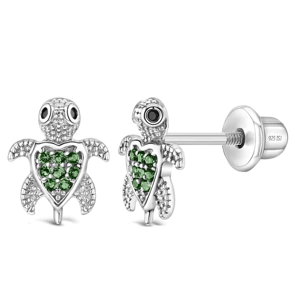 Boucles d'oreilles ARGENT .925 TORTUE