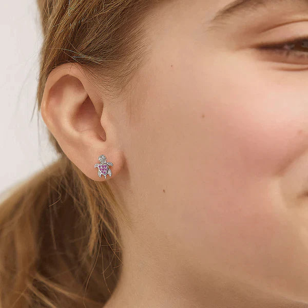 Boucles d'oreilles ARGENT .925 TORTUE