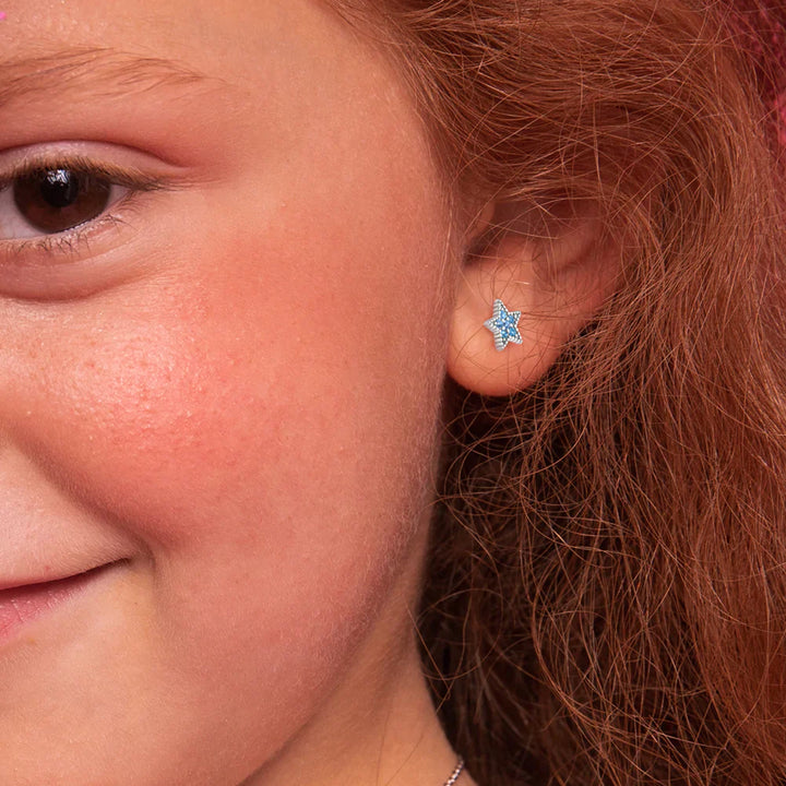 Boucles d'oreilles ARGENT .925 Étoile