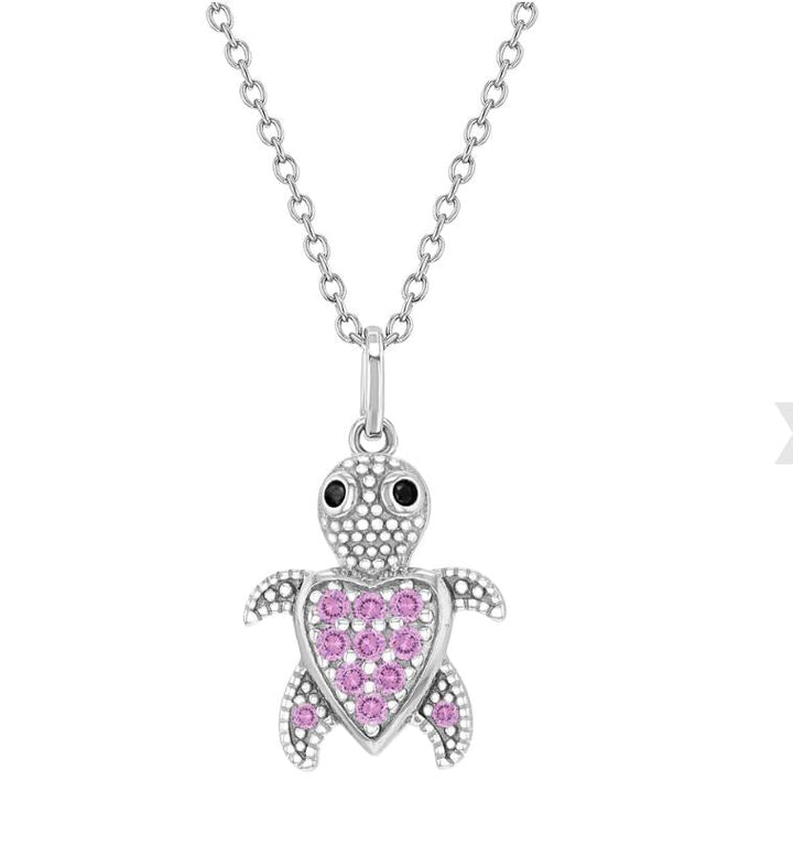 Chaine pendentif argent .925 TORTUE pour enfant