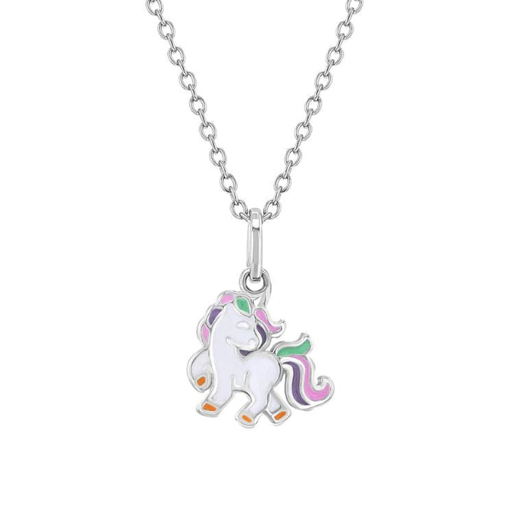 Chaine pendentif argent .925 Licorne pour enfant