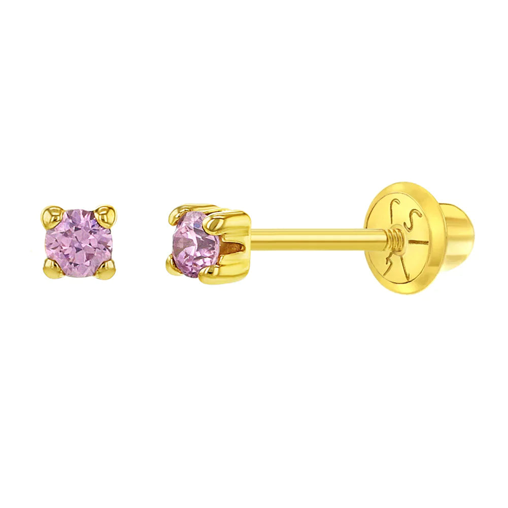 Boucles d'oreilles 14k jaune Cz