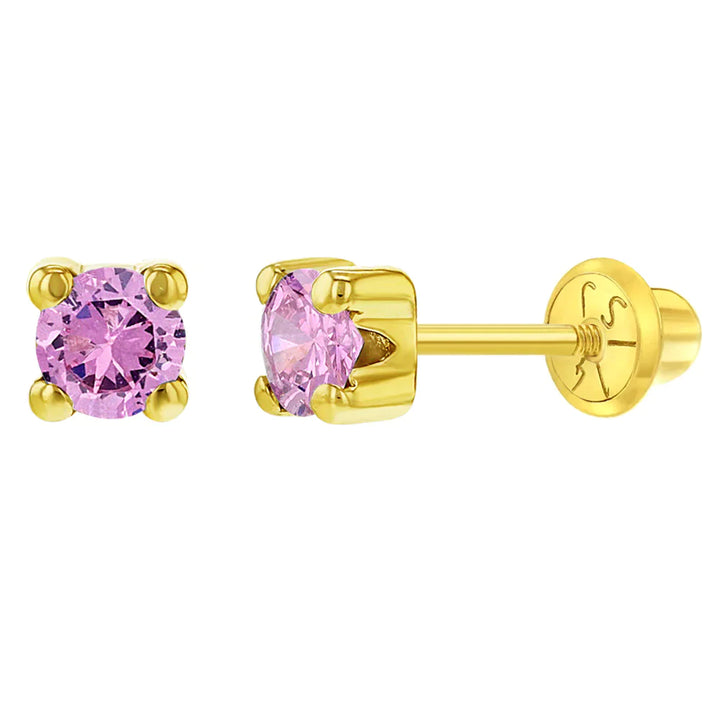 Boucles d'oreilles 14k jaune Cz